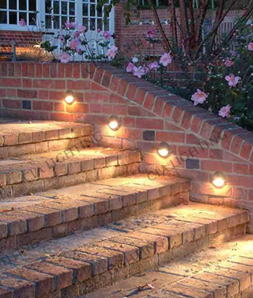 STE: Exterior LED 12V Bronze/ Brass Eyelid Step / Wall Lights IP65