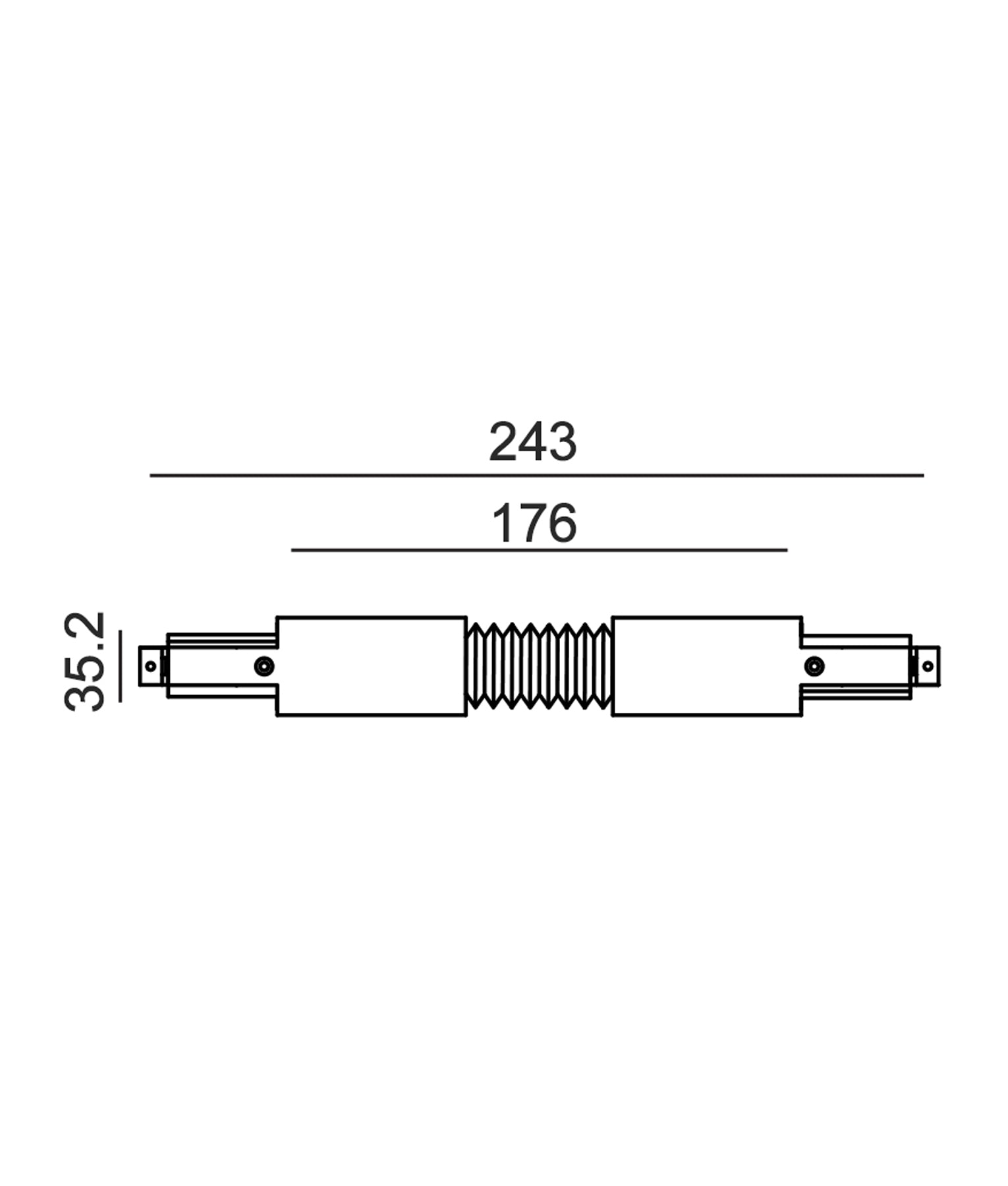 4 Wire 3 Circuit Universal Tracks, Connectors, End Cap & Live End