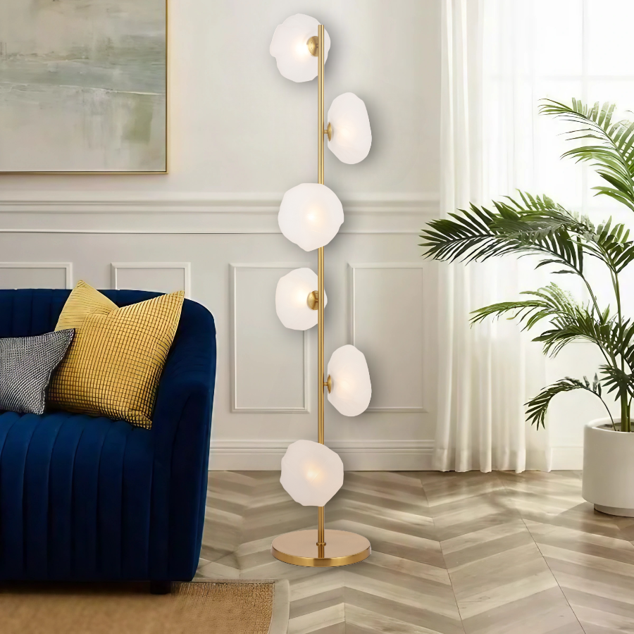 ZECCA 6 LIGHT FLOOR LAMP