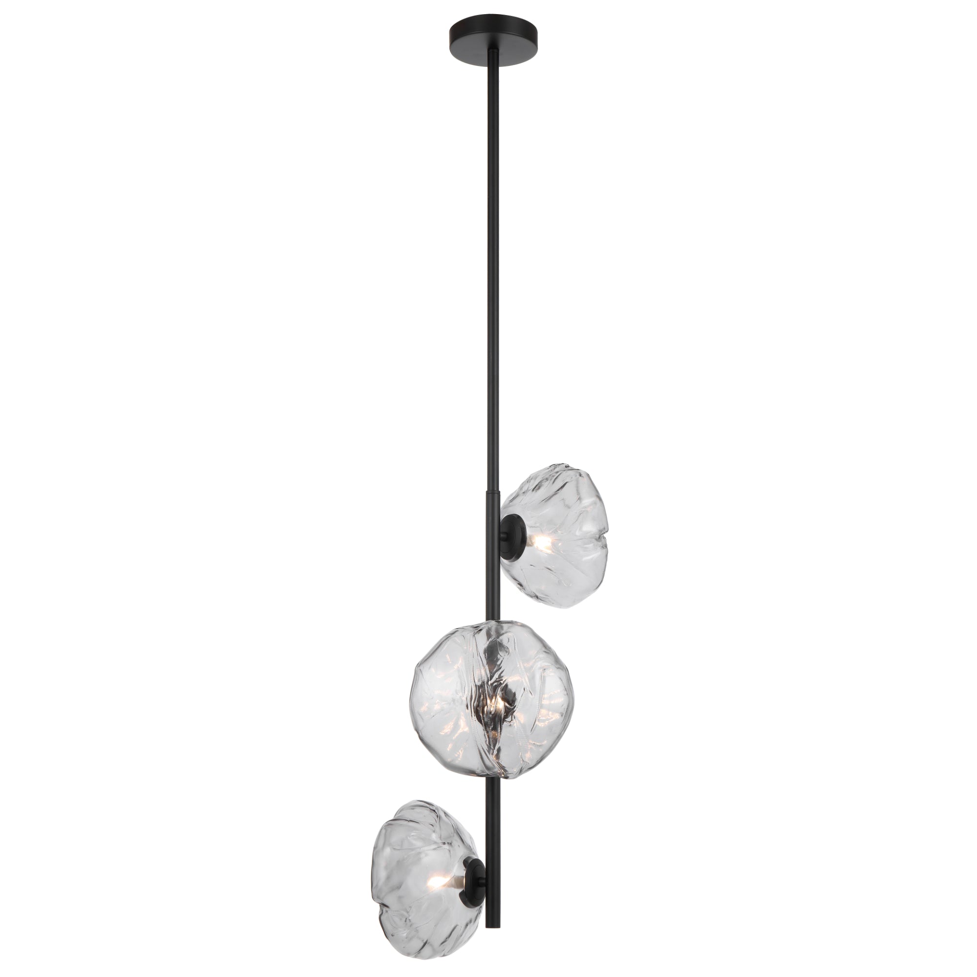 ZECCA 3 LIGHT VERTICAL PENDANT