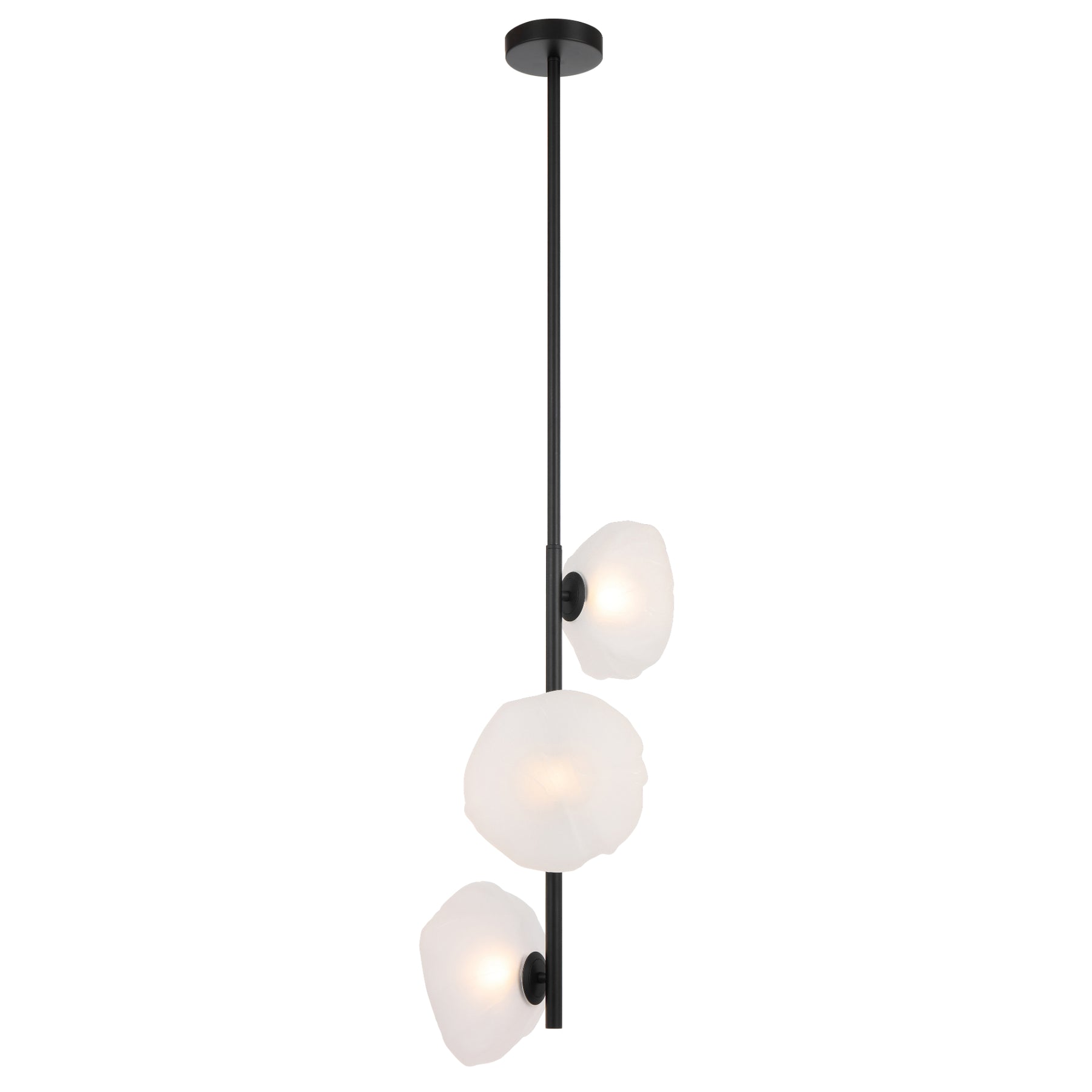 ZECCA 3 LIGHT VERTICAL PENDANT