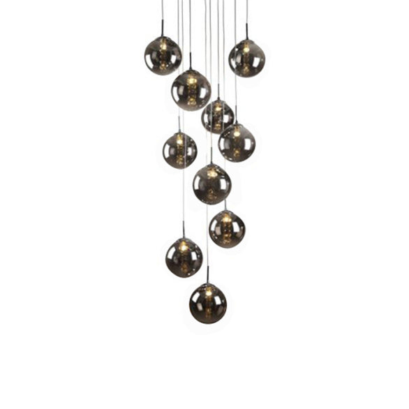 BUBBLES BLACK/SMOKE PENDANT 10LT