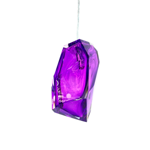 ROCK CRYSTAL PENDANT PURPLE