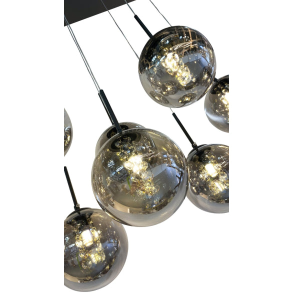 BUBBLES 24LT RECTANGLE PENDANT BLACK