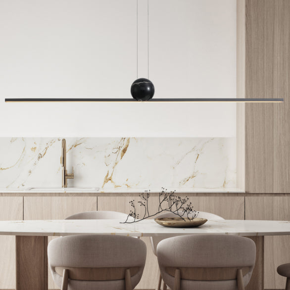 MARBLE BALL LINEA PENDANT BLACK