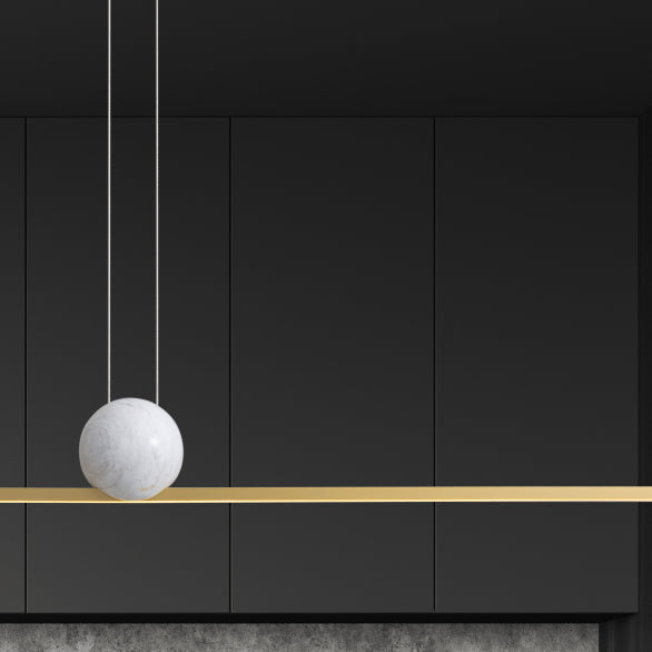 MARBLE BALL LINEA PENDANT GOLD