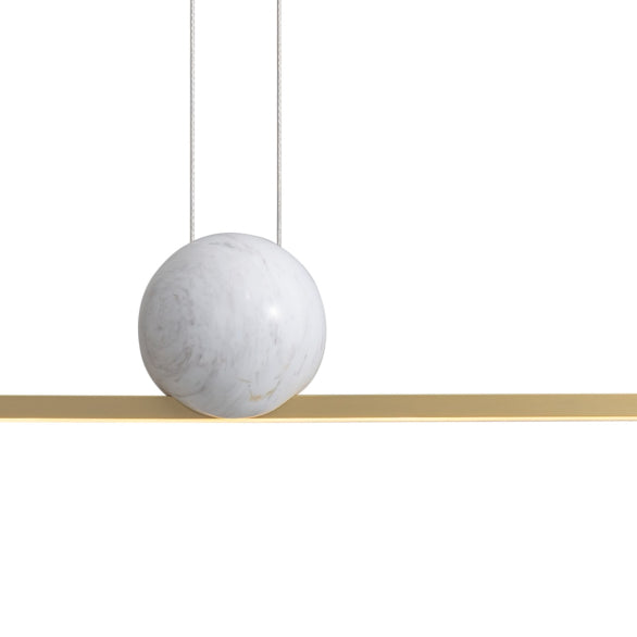 MARBLE BALL LINEA PENDANT GOLD