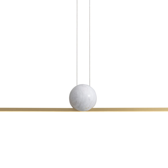 MARBLE BALL LINEA PENDANT GOLD