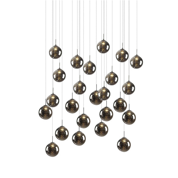 BUBBLES 24LT RECTANGLE PENDANT BLACK