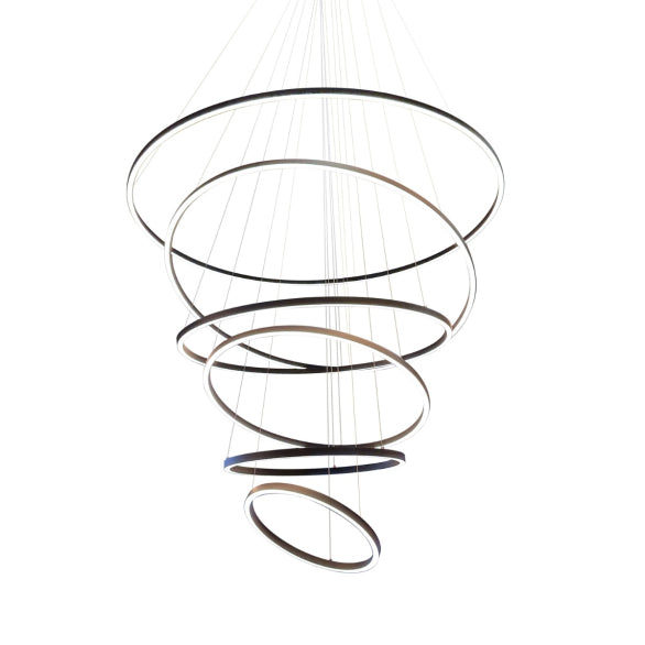 CIRCLE LIGHT DOWN 6 TIER PENDANT