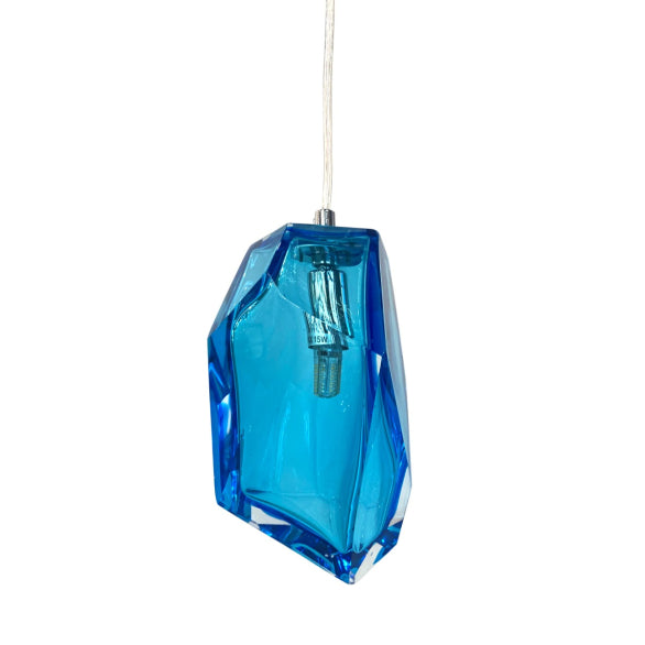 ROCK CRYSTAL PENDANT BLUE