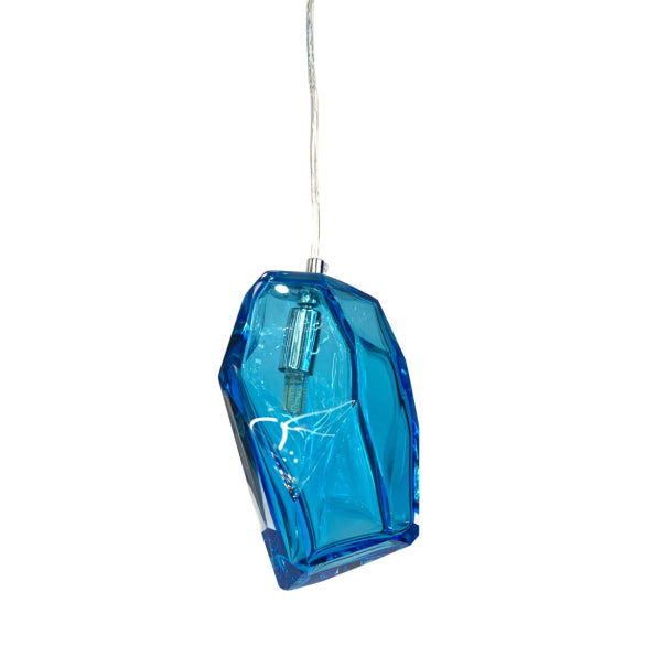 ROCK CRYSTAL PENDANT BLUE