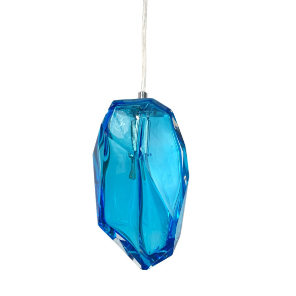 ROCK CRYSTAL PENDANT BLUE